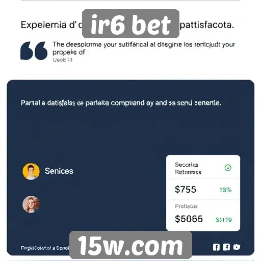 Avaliação da experiência do usuário no ir6 bet
